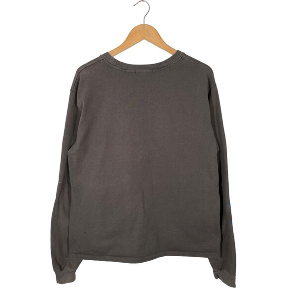 Yeezy Season 6 "Calabasas" Sleeve Print Long Sleeve Crew Tee Gray men's size M - Picture 2 of 7